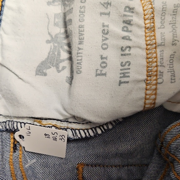 Levi's Blue Performance Jeans size 16 long - Picture 3 of 4